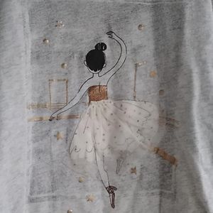 Ballerina top w/3D Tutu